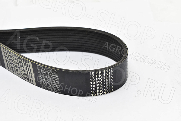 Ремень 10РК-1517 (1515) привода вентилятора ARAMID ЯМЗ-53675 (TOYOPOWER) 
