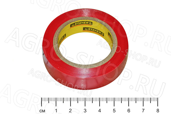 Изолента 15 мм. х 10 м. ПВХ красная (12291-R-15-10) STAYER