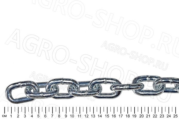 Цепь якорная 10х34 оцинкованная (10м) (К)