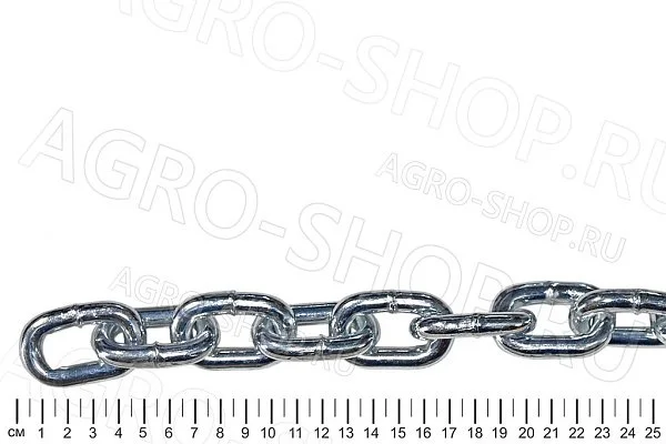 Цепь якорная 10х34 оцинкованная (10м) (К)
