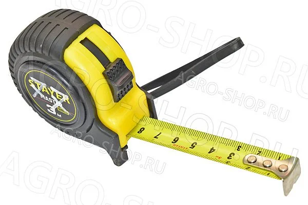Рулетка  3м/16мм обрезиненная STAYER (34025-03)