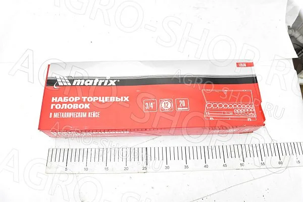 Набор головок 3/4" (19-50мм) 20 предм MATRIX (13536)