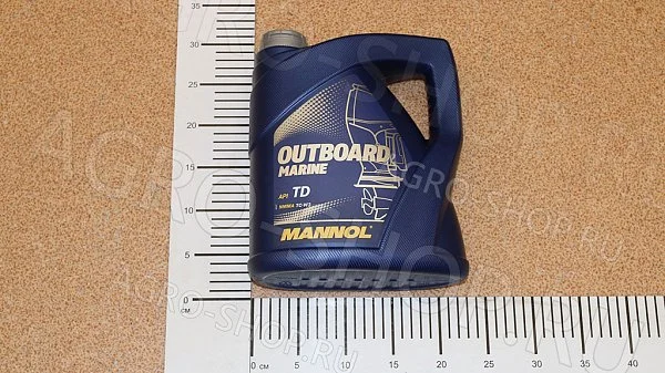 Масло моторное 2-takt OUTBOARD MARINE TC-W3 полусинтетическое для лодочных моторов 4л MANNOL