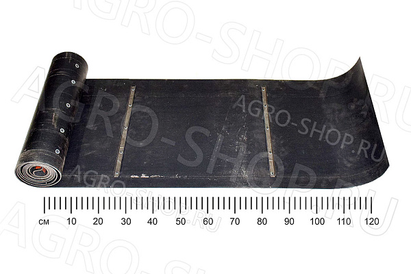 Лента 600х4800 резиновая, со стальными планками на заклепе КИС-8 