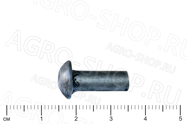Заклепка 6х16 стальная полукруглая головка ГОСТ 10299-80 (Р)