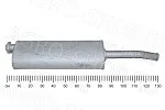 Глушитель 3221-1201008-50 автобус, цмф Газель-Бизнес Cummins, УМЗ-4216 Евро-4 ГАЗ