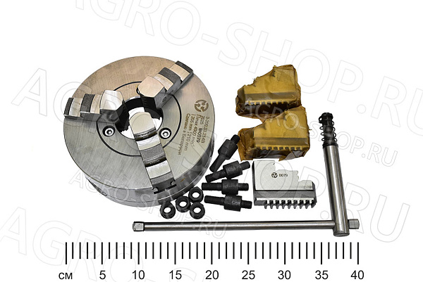 Патрон токарный 200мм (3-200.33.01П шпиндель) с обратными кулачками 