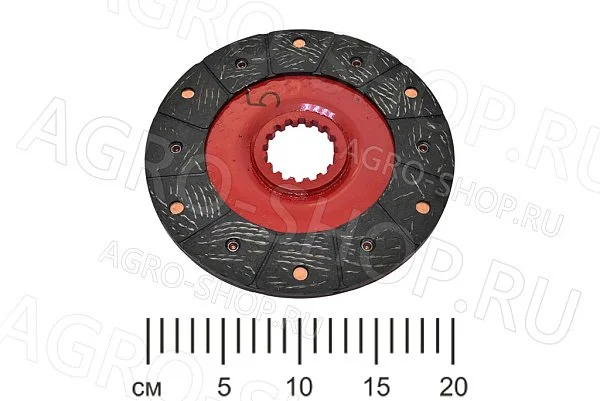 Диск MP85-3502040R #166 тормозной с безазбестовыми накладками (на заклепах) 205 мм. МТЗ-1221 (Master Part)