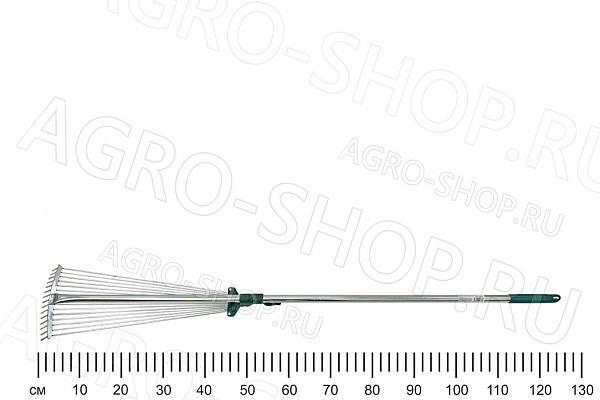 Грабли R743 веерные с черенком, регулируемые длина 1240мм (4231-53/743)  RACO