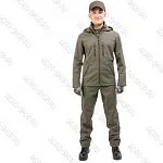 Костюм демисезонный КУМИР PRO, soft shell, хаки, р.52-54/170-176 Helios