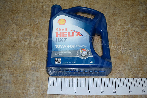 Масло моторное Helix HX7 10w40 4л SHELL
