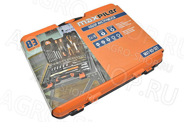 Набор инструментов 83 предм 1/2" и 1/4" Maxpiler (MXT-83-SET)
