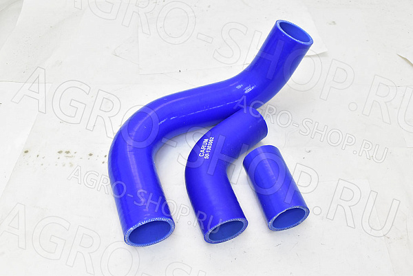 Патрубки 53-1303000-01 радиатора (3шт) силикон синий ГАЗ-53 