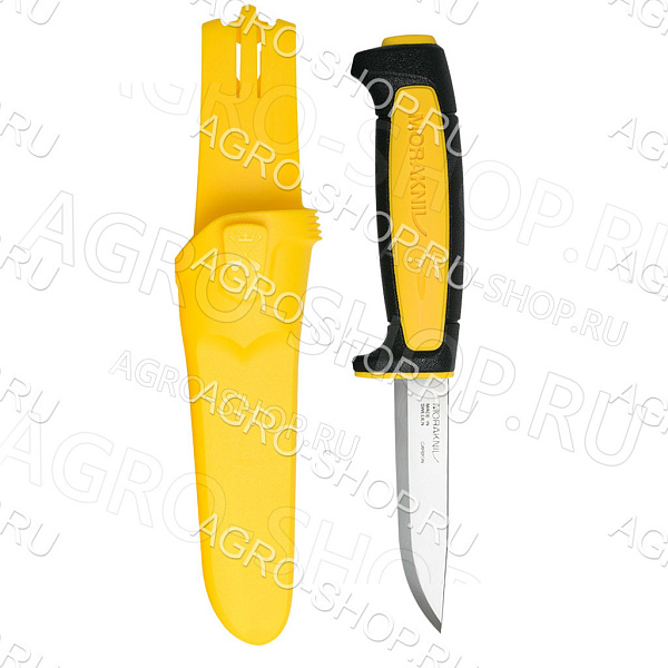 Нож Morakniv Basic 511 2020 Edition углеродистая сталь, пласт. ручка (черная) жел. вставка,13710