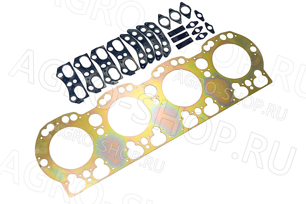 Прокладка ГБЦ 238Д-1003212 стальная + РК уплотнений (резина) ЯМЗ-238БЕ; 238ДЕ; 7511  