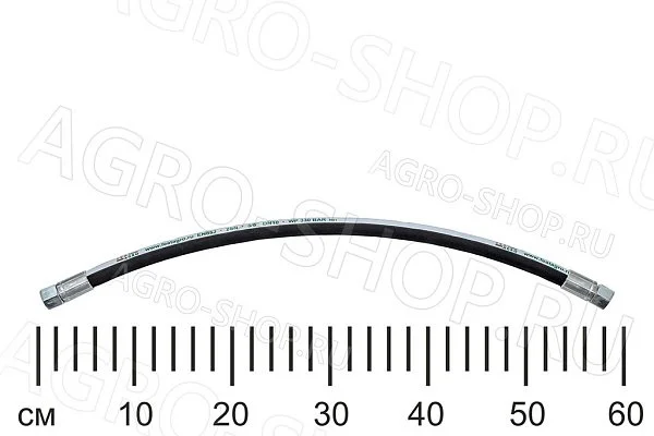 РВД 10-33 L=0,6м (М18х1,5 гайка 22) (М18х1,5 гайка 22) 2SN (FeatAgro) 