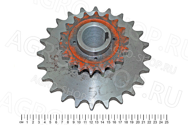 Блок звездочек КТУ 50.0180 (z1=18; t1=19,05; z2=24; t2=25,4) КТУ-10 