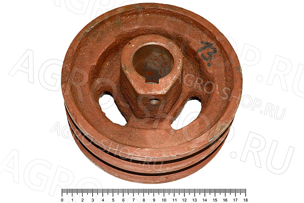 Шкив ЗП 05.102 (D=160 мм, d=38 мм, 2 руч.) электродвиг. ЗМ-60 