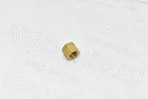 Гайка 66-1008035(362068-14) коллектора М10х1 высокая (латунь) ГАЗ-53,3307,24 