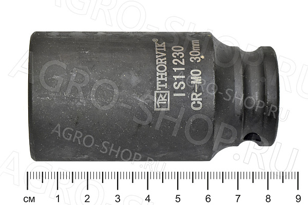 Головка торцевая 30мм 1/2" ударная глубокая Thorvik (IS11230)