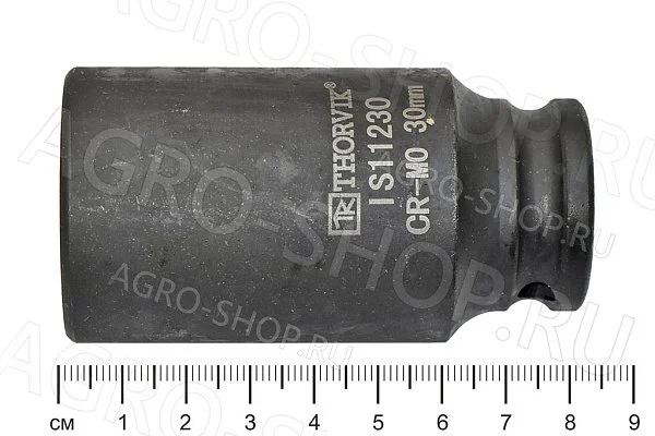 Головка торцевая 30мм 1/2" ударная глубокая Thorvik (IS11230)