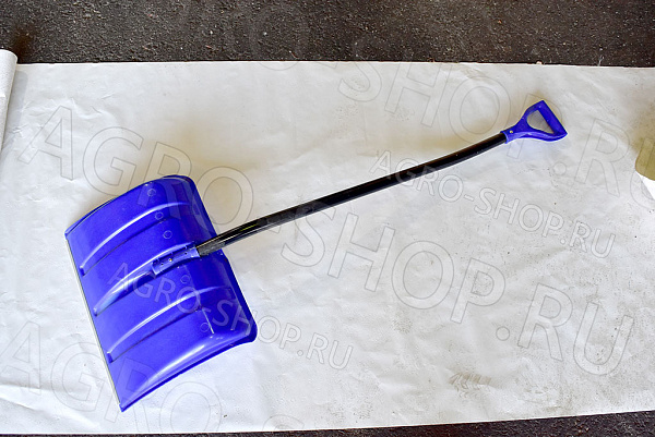 Лопата снеговая с алюминиевым черенком и V-ручкой 500мм ЛПА-500 (421847)  СИБИН