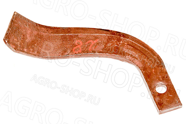 Нож IT245 правый (с ребром жесткости) почвофрезы 1GQN-180/220 