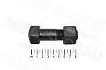Болт + гайка М20х1,5х62 гусеницы (башмачный) Т-130, Т-170 