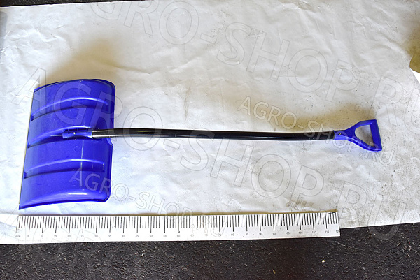 Лопата снеговая с алюминиевым черенком и V-ручкой 500мм ЛПА-500 (421847)  СИБИН