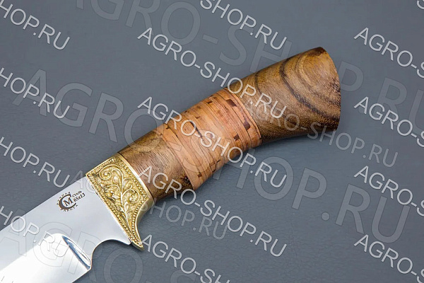 Нож Лорд (лезвие: сталь 65х13; рукоять: литье, береста)