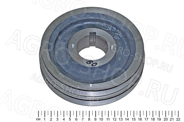 Шкив 236-1005061-Б коленвала старого образца широкий, 2 ручья ЯМЗ-236 