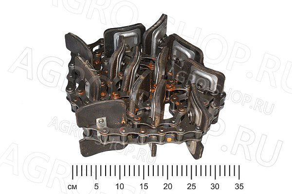 Цепь КЗР 0208080Б элеватора колосового (L=2,926 м.) 13 скребков КЗС-1218, КЗС-7, КЗС-812 Ростов