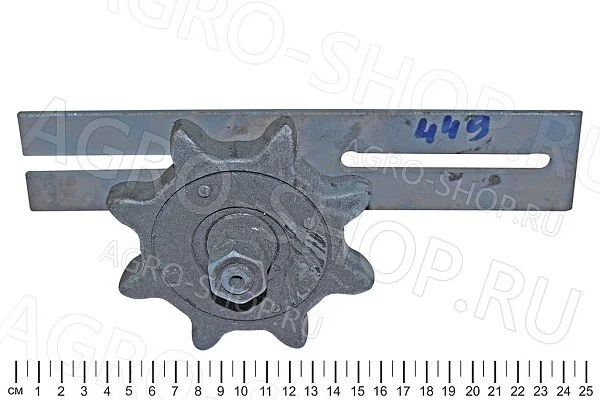 Звездочка 54-2-22-4 натяжная с планкой, колосового, зернового элеватора (z=8, t=38) Нива 