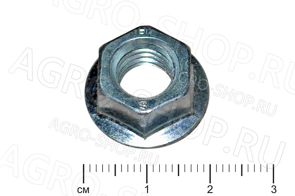 Гайка 10 шестигранная головка с фланцем стандартный Шаг 1,5 ГОСТ 6923 кл.пр. 8,0 