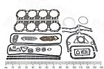 РК двигателя ЯМЗ-238 полный с ПГБ нов. обр. (с герметиком, 1400)  Анталл 