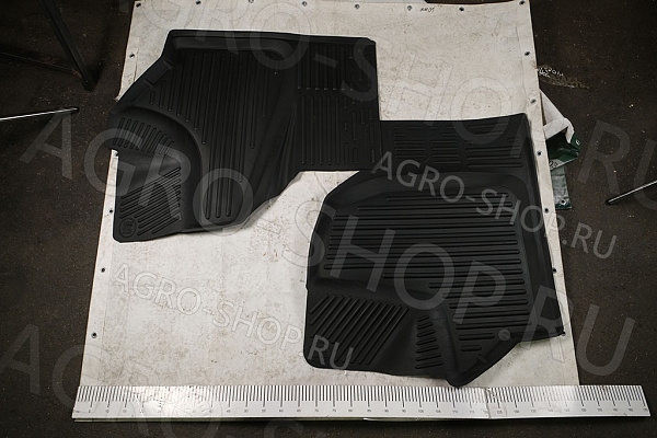 Коврики GAZO.NE.01011 пола с перемычкой (2шт) рычаг КПП снизу Газель NEXT, ГАЗон NEXT 