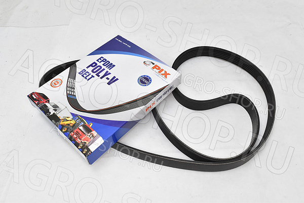 Ремень 6РК1413 (EPDM-6РК-1413) агрегатов с ГУР ЗМЗ-405,409 Евро-3 Pix