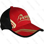 Бейсболка Premier цв.черный/красный б/р (PR-BR-303-04A)