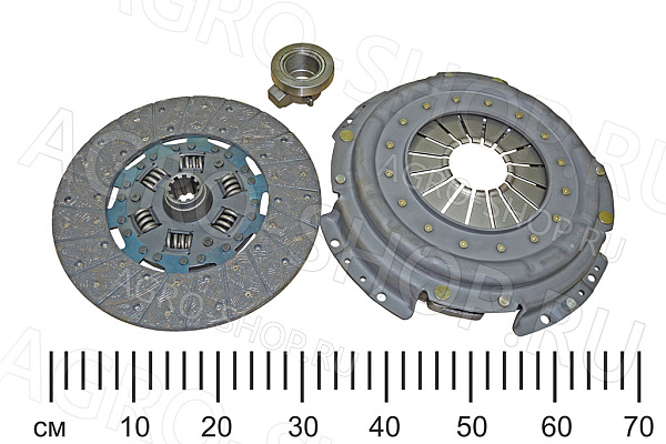 Комплект сцепления 5301-1601090-СБ корзина лепестковая + ведомый + муфта ЗИЛ-130,5301 СТК