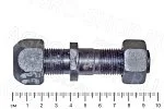 Шпилька 887А-3103016-31 (М18х1,5) без гаек, правая резьба 2ПТС-4, КТУ-10 