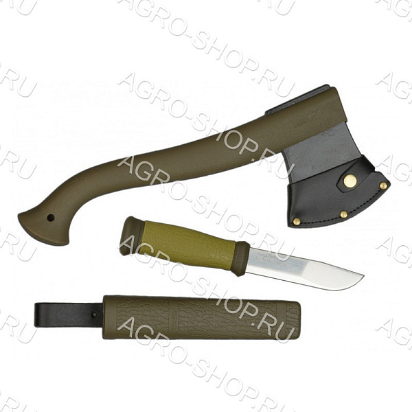 Набор Morakniv Outdoor Kit MG, нож Mora 2000 + топор (зеленый), 1-2001