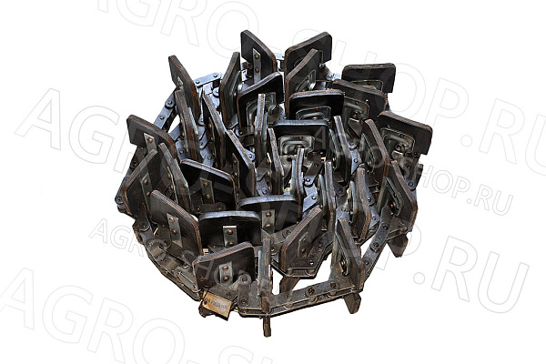 Цепь КЗК-10-0214140 элеватора зернового (L=5,016 м.) 33 скребка 200х100 мм. КЗС-1218, КЗС-10К Ростов