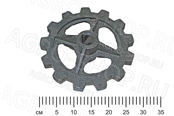 Звездочка ТСН 00.105 ведущая, наклонного редуктора (d=36 мм) ТСН-3Б 