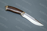 Нож "Беркут" (лезвие: кованая сталь Х12МФ; рукоять: литье мельхиор, венге)