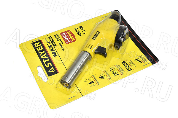 Горелка газовая "MaxTerm" пьезоподжиг Master STAYER (55584)