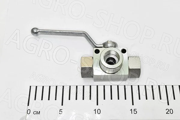 Кран шаровый гидровлический 3-х ходовой KHB3K-G1/2-DN12-T (1/2) 