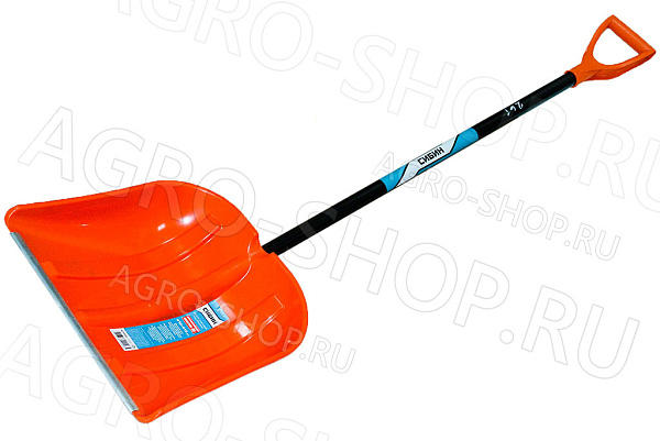 Лопата снеговая с алюминиевым черенком и V-ручкой 410мм (421845)  СИБИН