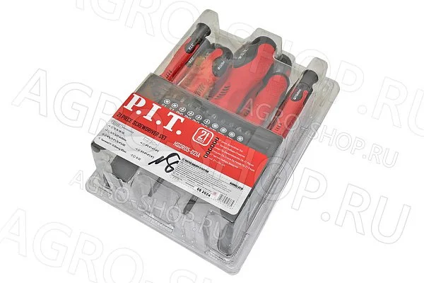 Набор отверток и бит (21 предм) P.I.T. (HSDR05-021A)