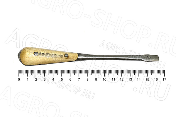 Отвертка плоская 160мм с накладками (ударная) г.Камышин 