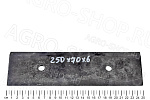 Нож  250х70х6 мм катка КИД-9 